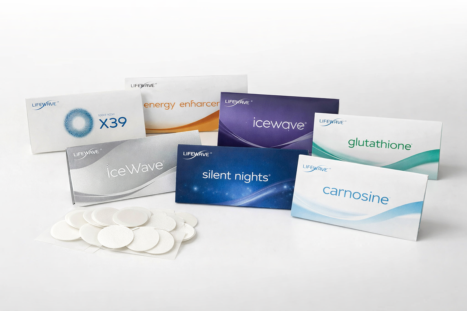 Set of LifeWave patches and packaging