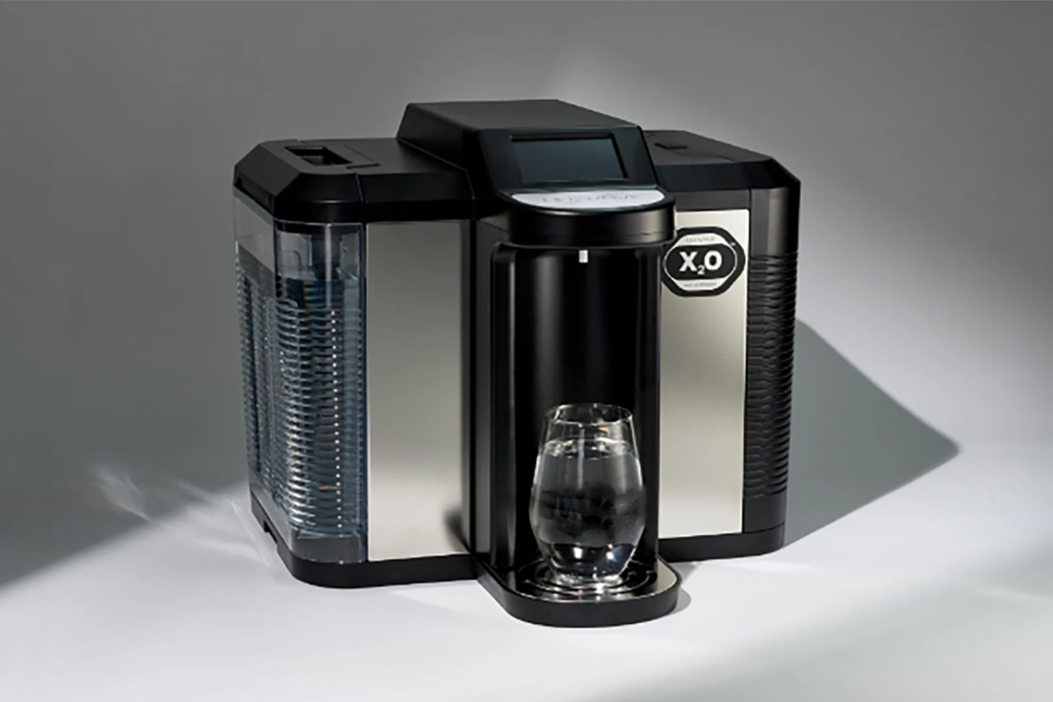 Glowing water molecule representing LifeWave X2O technology